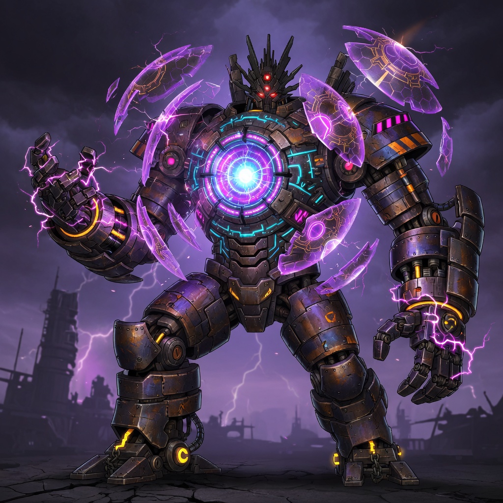Core Colossus — a late-wave boss